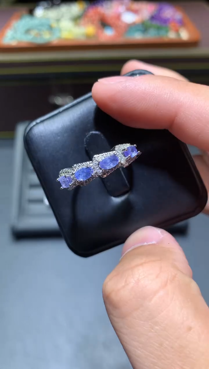 【闪购商品】坦桑石戒指未镶嵌K53