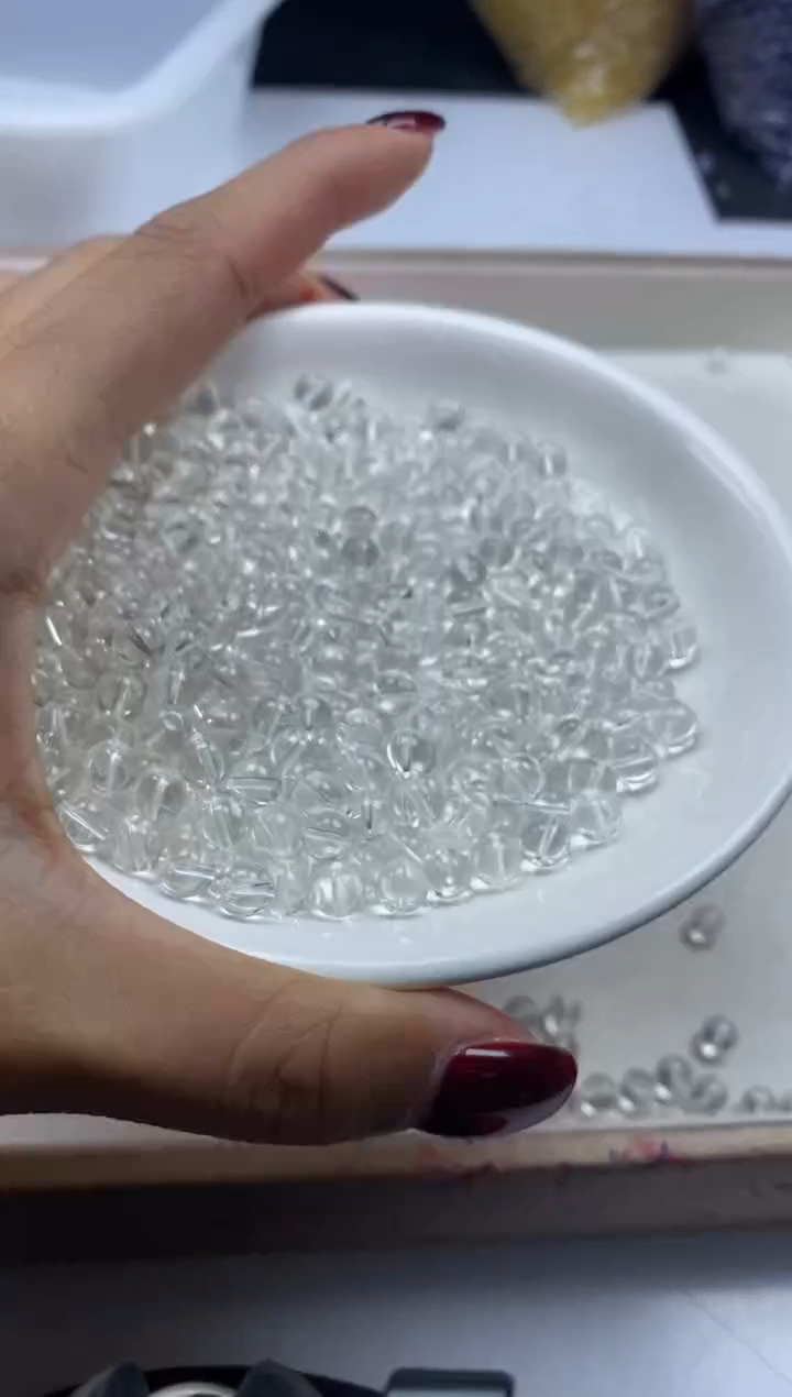 【闪购商品】水晶颈饰未镶嵌w928白水晶6mm*30颗