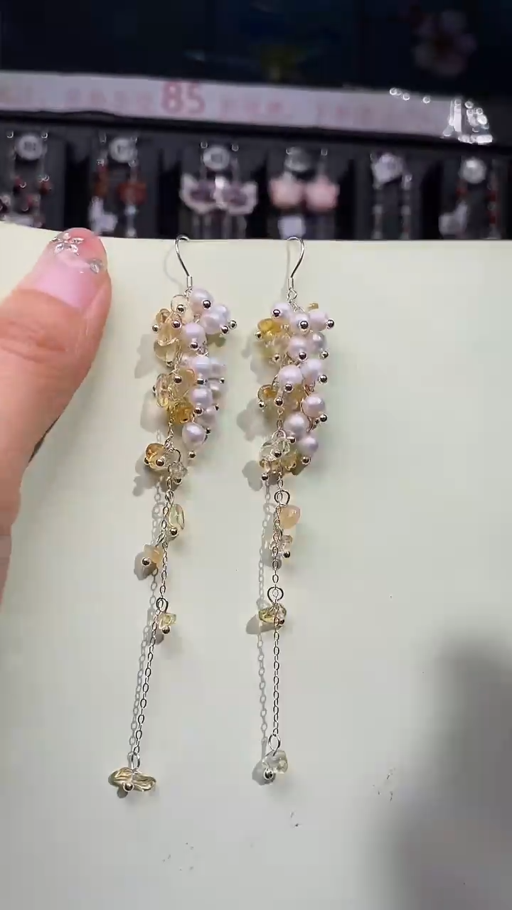 未镶嵌耳饰淡水珍珠?****?桃桃逃不掉啦