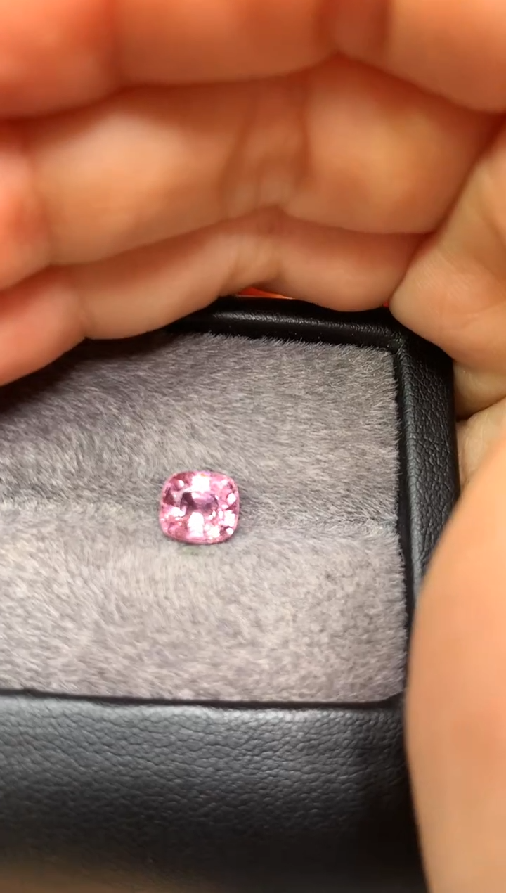 【闪购商品】定制尖晶石裸石未镶嵌枕型 樱花色调 2.16ct