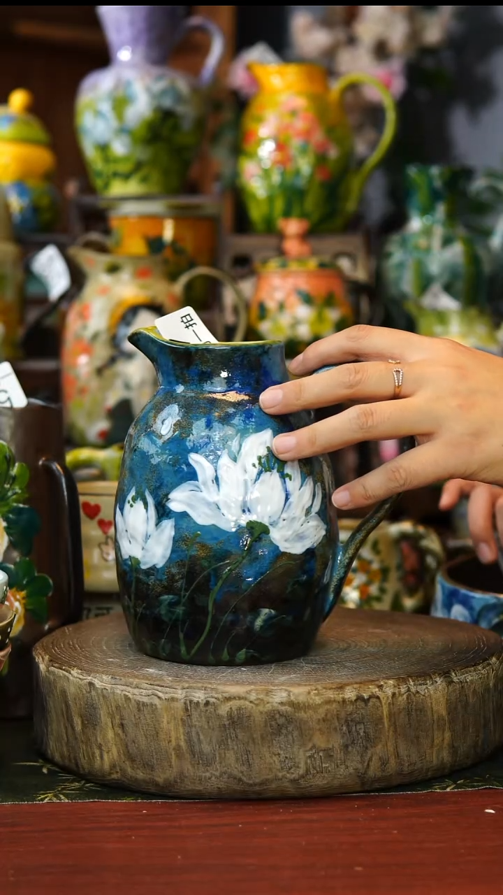 陶瓷97景德镇手工高温釉下彩