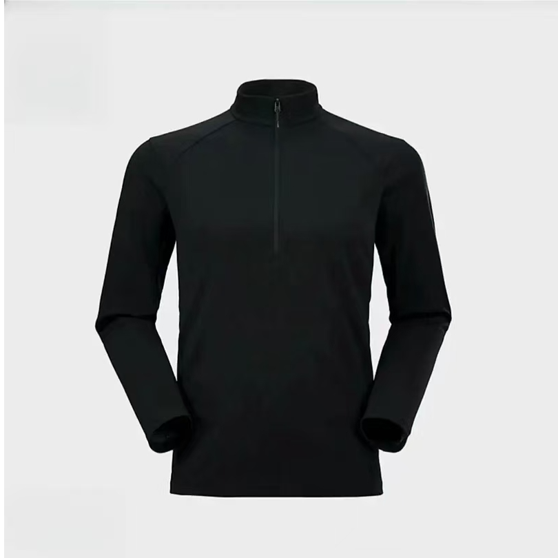 长袖运动秋冬T恤跑步半拉链户外休闲