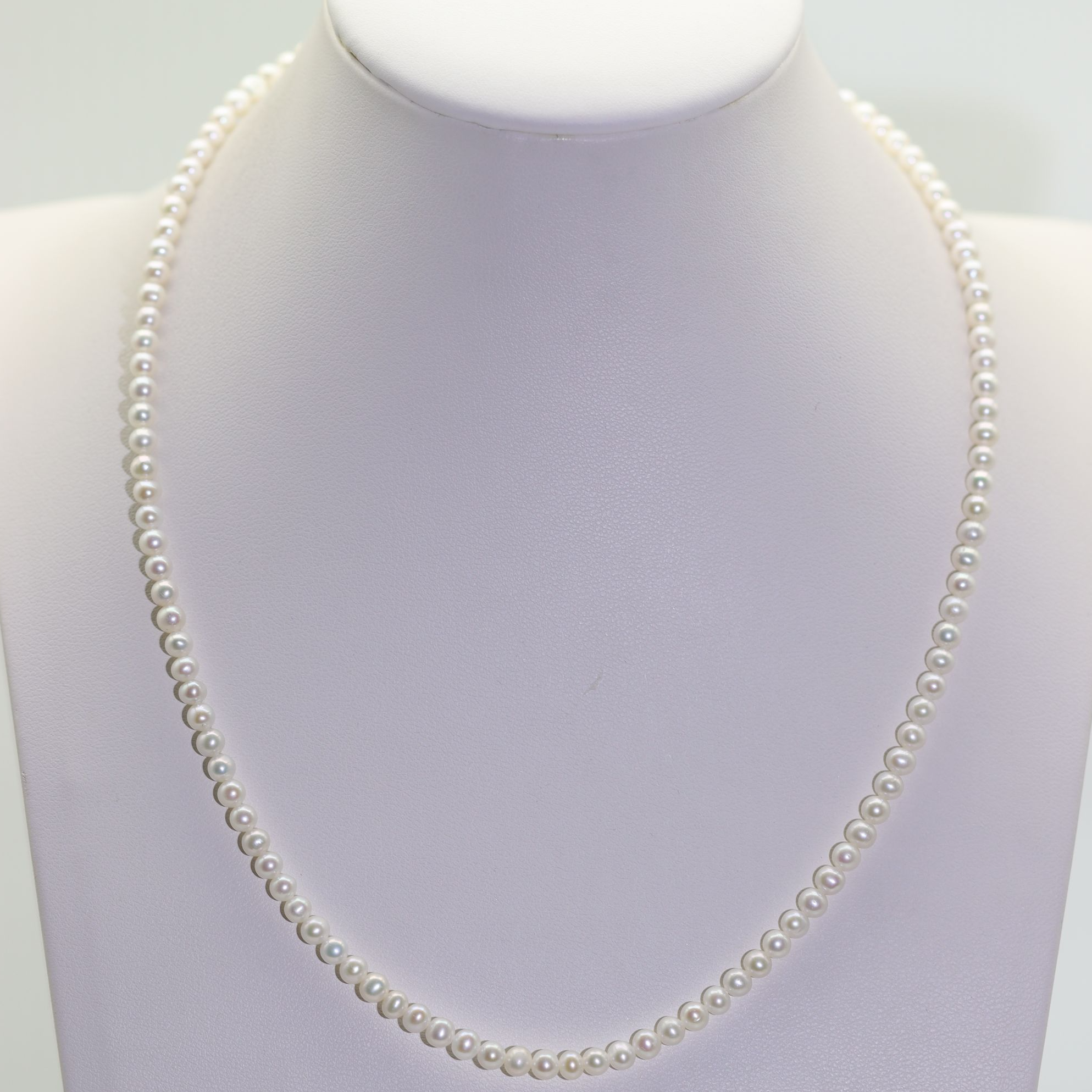 275  时尚小米珠白色珍珠项链