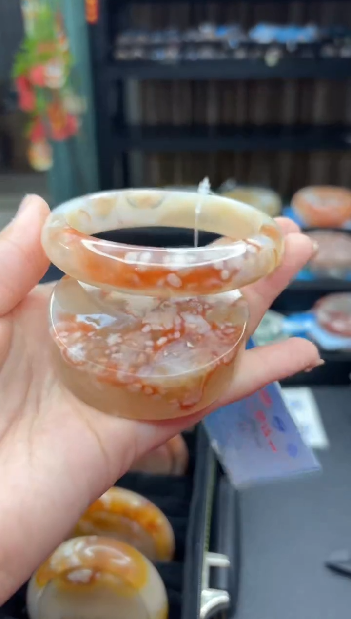 【闪购商品】石英质玉手镯未镶嵌808（60圈赠送镯心）