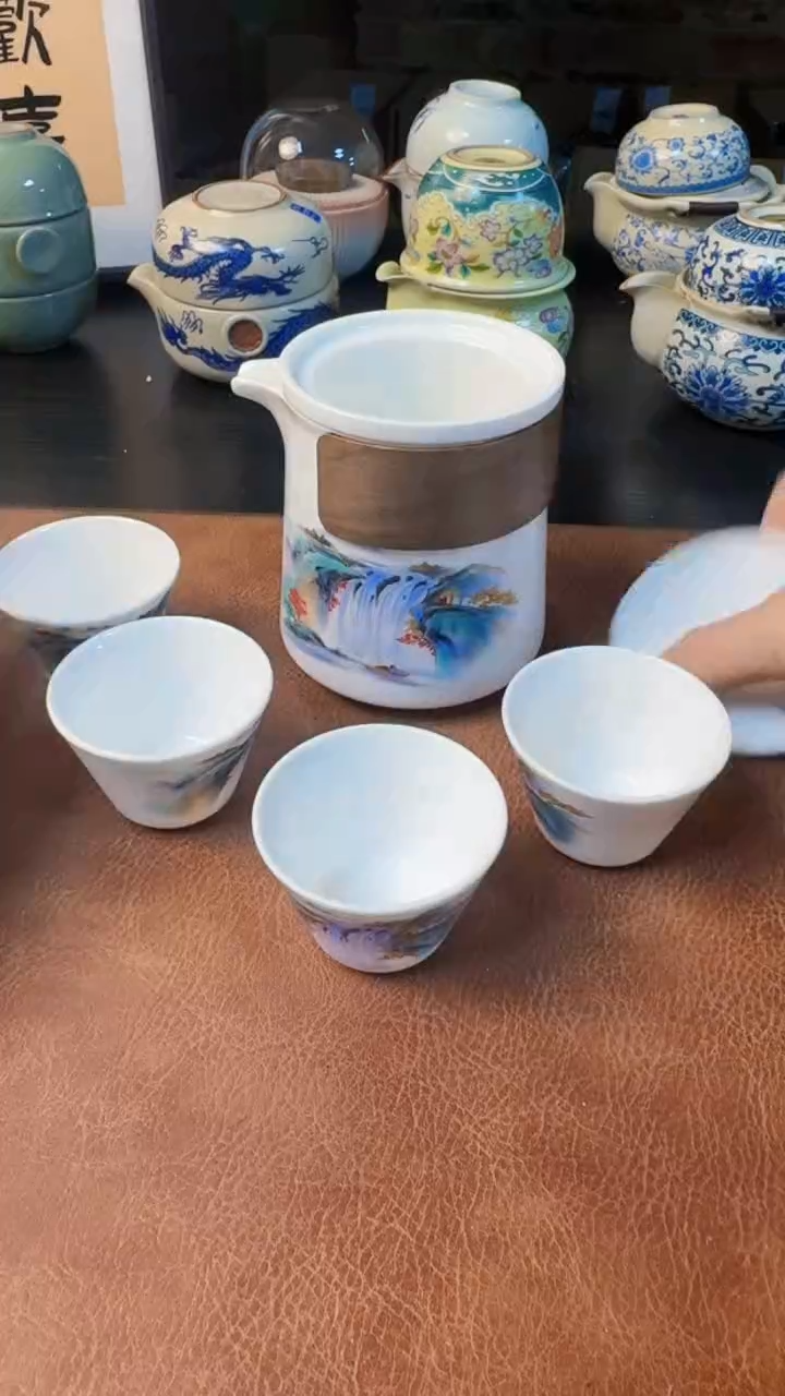 【闪购商品】杯德化白瓷，快客茶具