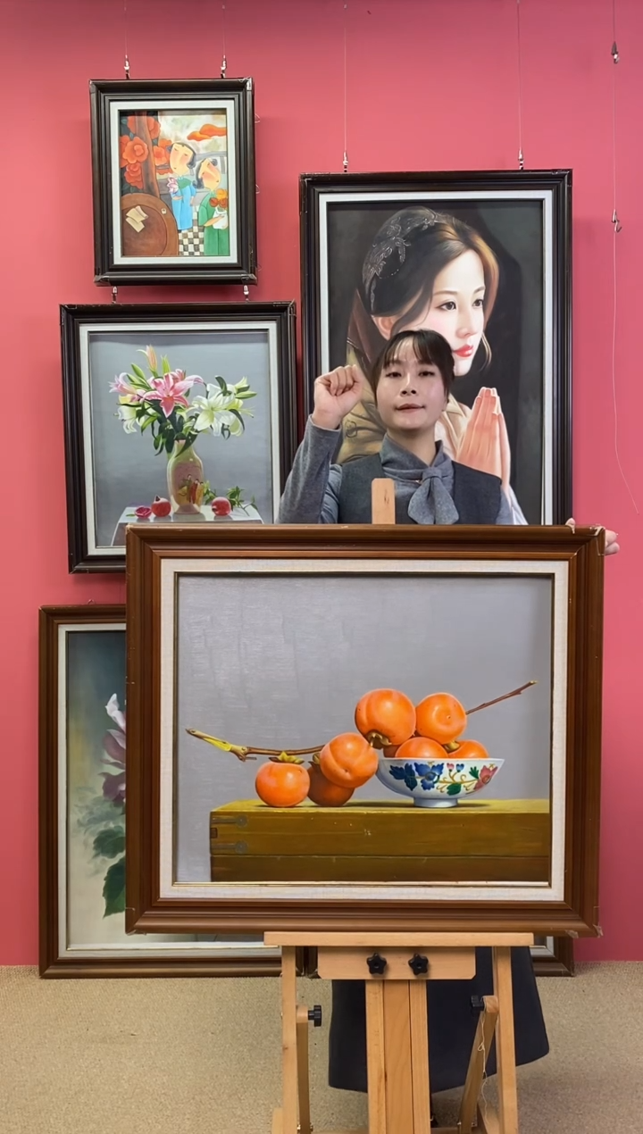 油画河*尺寸50*60画芯（不含框）