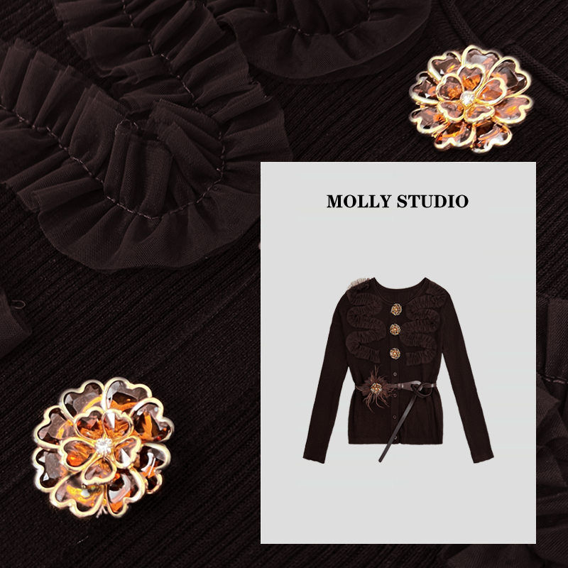 【一眼沦陷】Molly 百搭时尚气质显瘦 上衣 M2025465