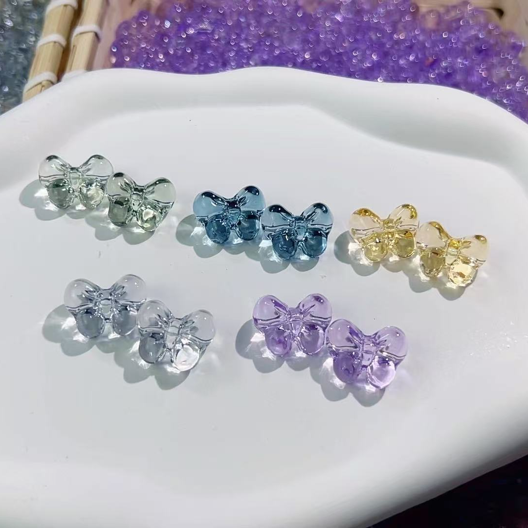 DIY琉璃配饰 【 蝴蝶结、KT猫、狐狸面具、爱心、五角星、双尖、大随型】