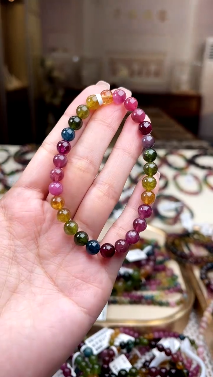 【闪购商品】/未镶嵌碧玺6mm+碧玺单圈多样性发货