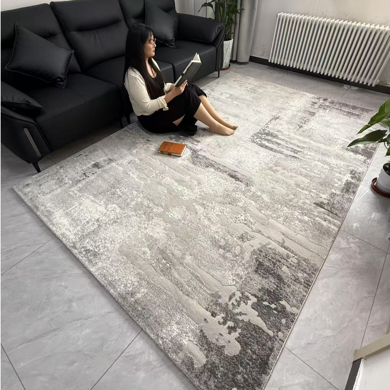 无胶0醛高端威尔顿机织地毯极简风客厅沙发家用地毯卧室防滑耐脏