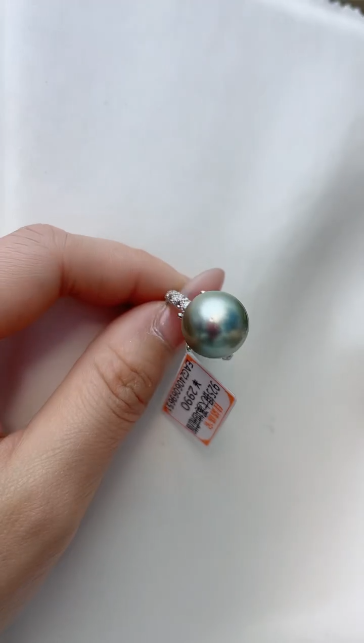 【闪购商品】海水珍珠戒指银S925镶嵌A93