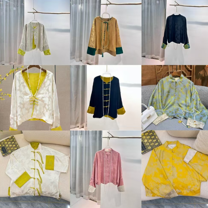 【桑蚕丝春款-按编码拍】简约新中式桑蚕丝高端国风女装