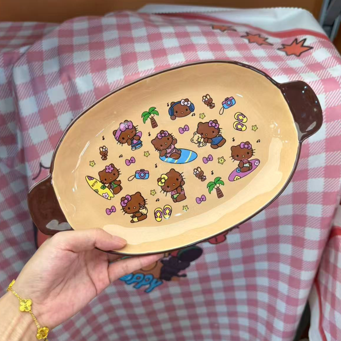 黑皮鱼盘11寸（多单合并发货）陶瓷小才华陶瓷直播间