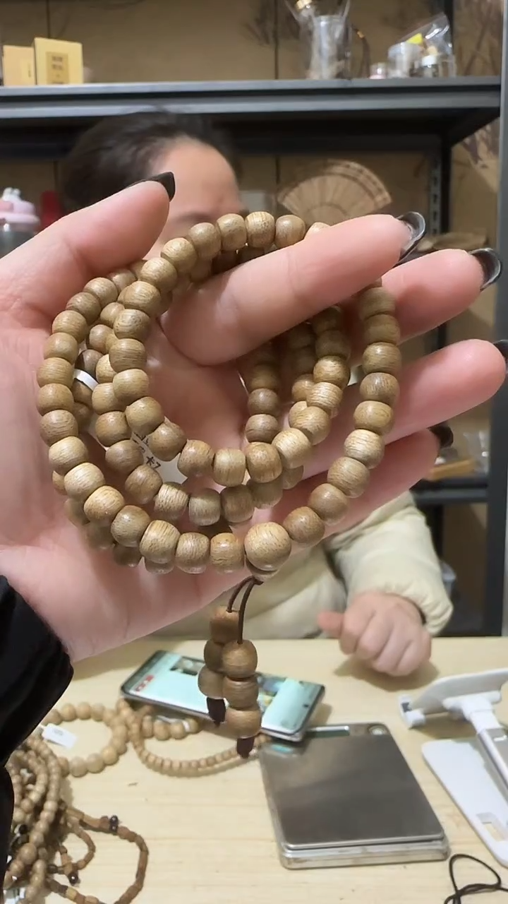 【闪购商品】沉香手串3号马来西亚西马鼓珠多圈多样性一条卡7