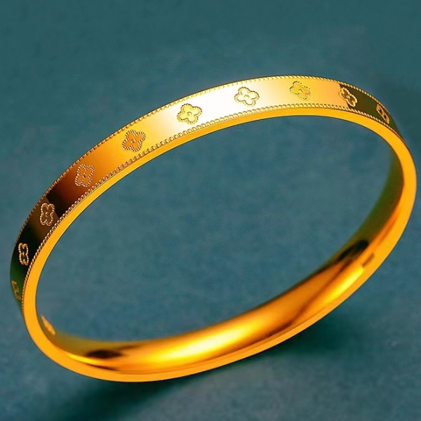 周少福 南非矿石l金 【幸运四叶草】首饰