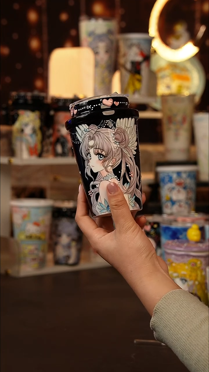 (玉泥）景德镇手工手绘文创陶瓷杯