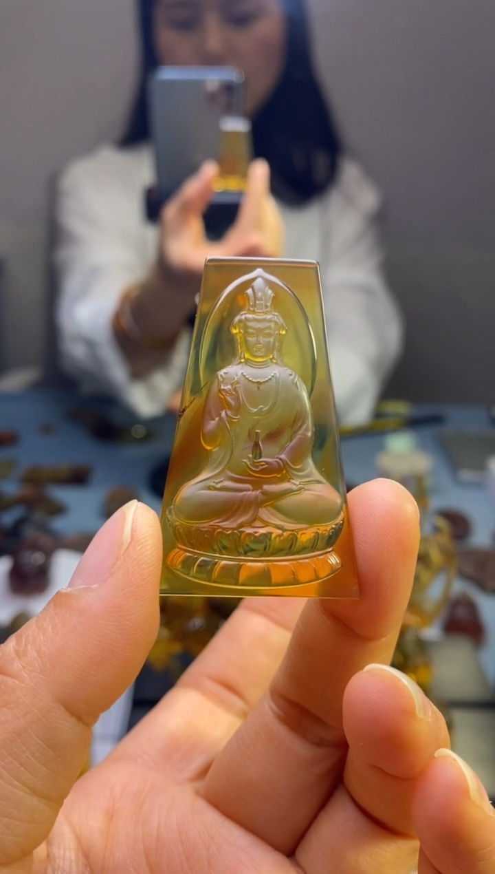 【闪购商品】琥珀颈饰未镶嵌HP100-29（观音）