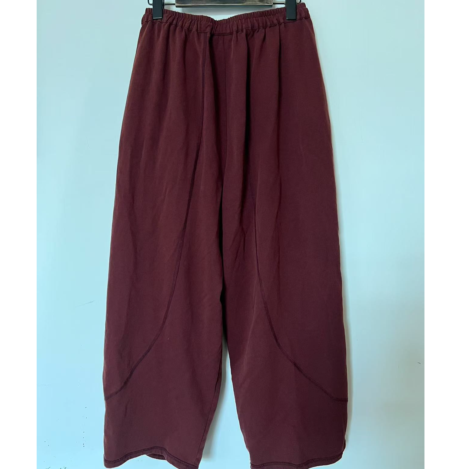 小红分享-衣秋白351007全松紧抽绳棉料休闲裤