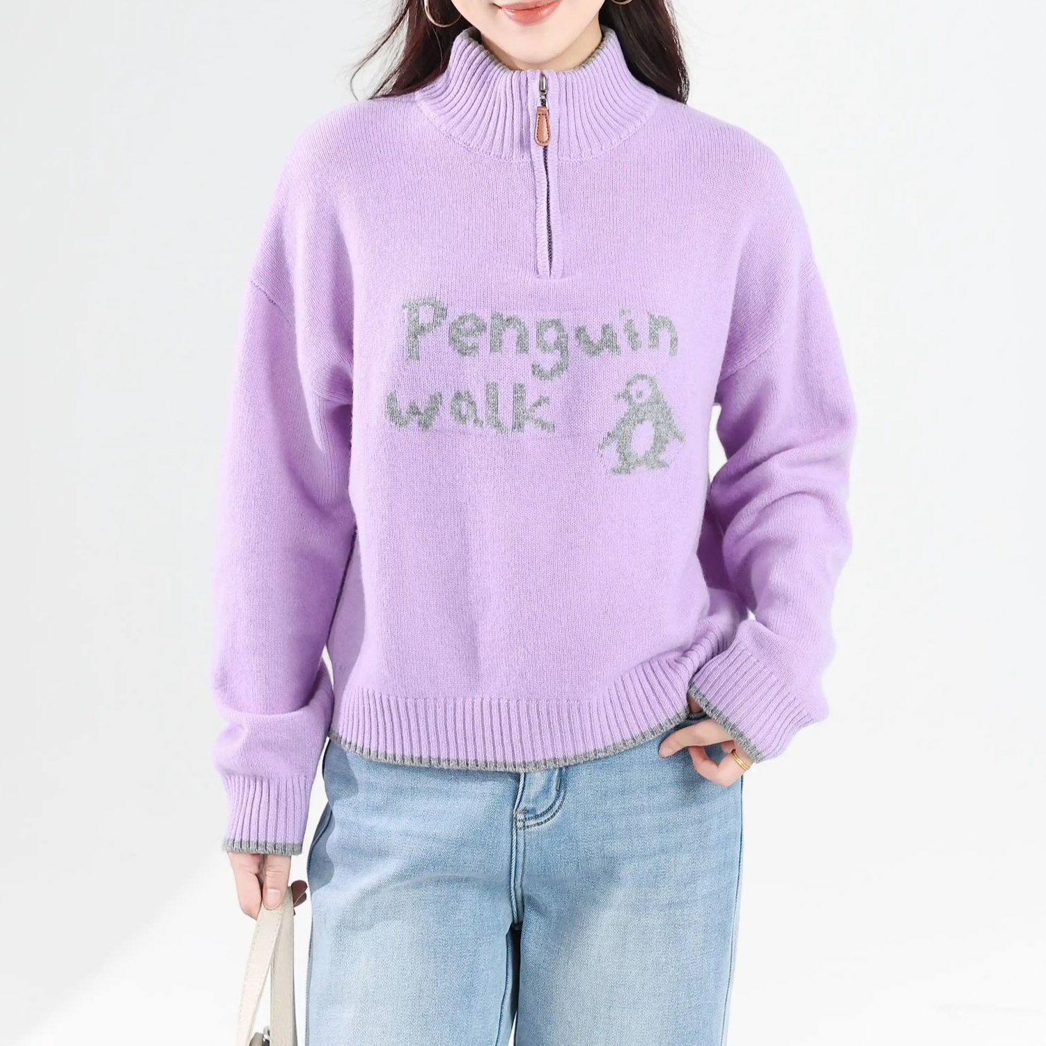 【时初轻奢】[企鹅羊毛穿搭系列衫MV21016231