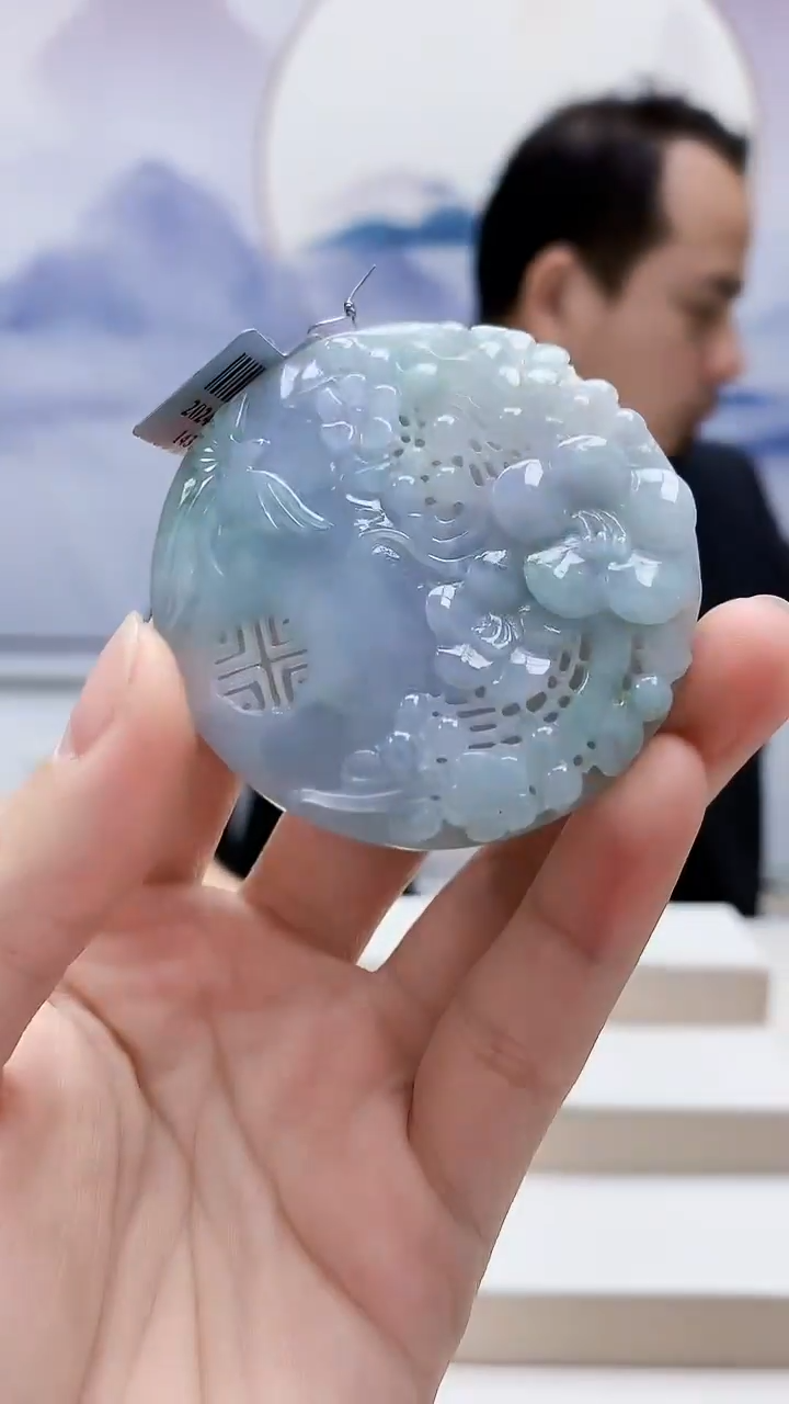 未镶嵌定制翡翠4957lr-毛货挂件27