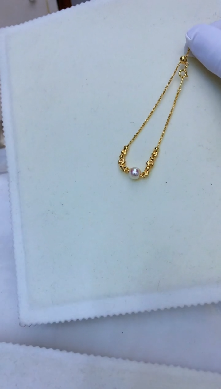 银S925镶嵌海水珍珠饰品设计款手链