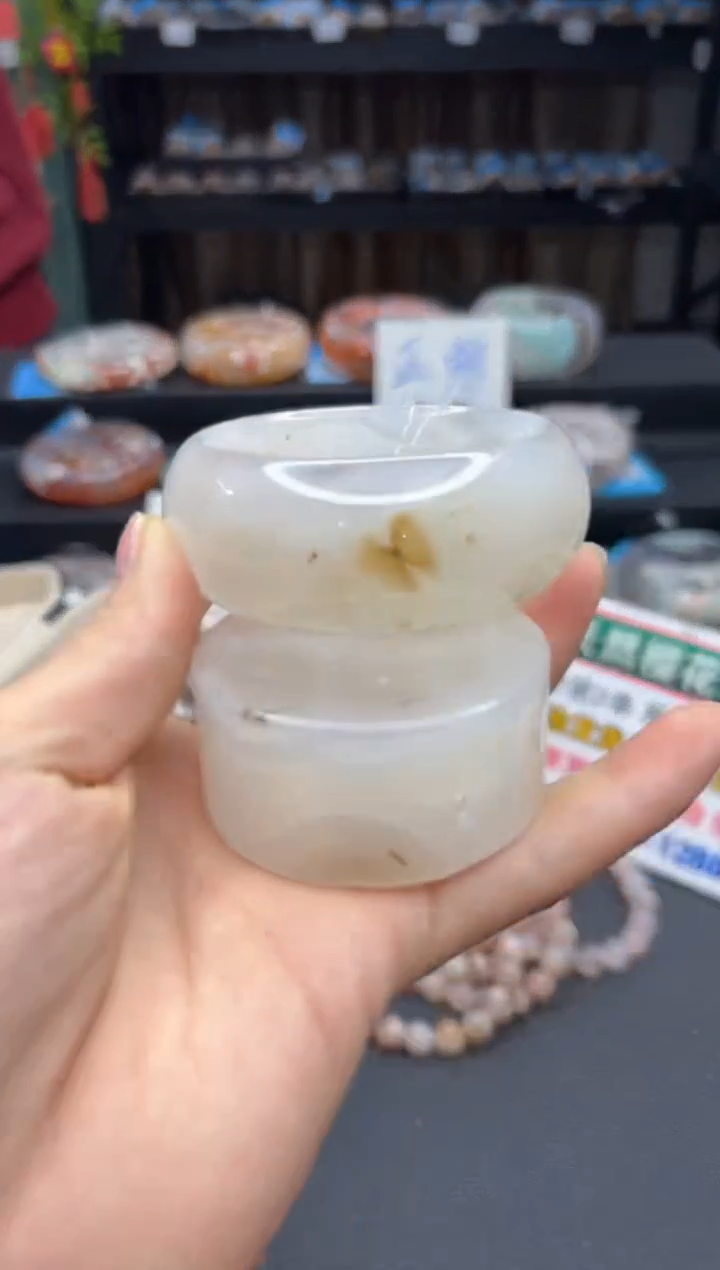 【闪购商品】石英质玉手镯未镶嵌701（52圈赠送镯心）