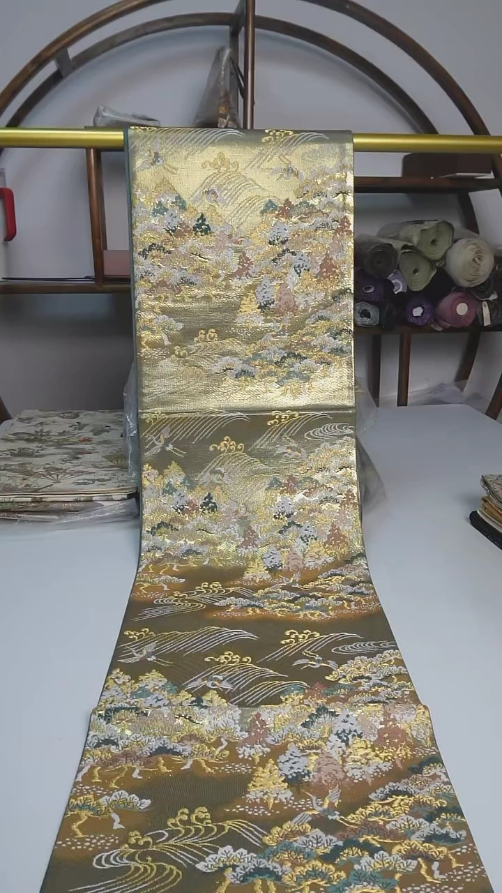 【闪购商品】织绣63西阵织六通仙鹤