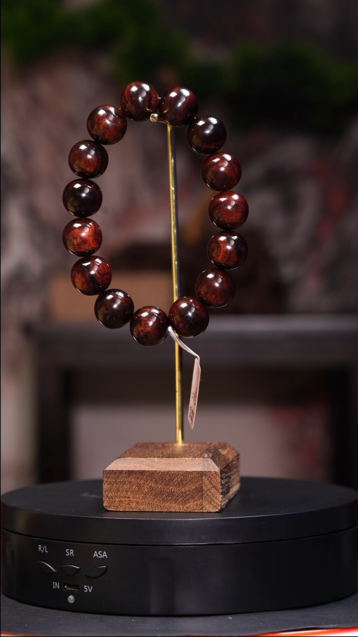 【闪购商品】黄花梨/降香黄檀手串/手链1.5紫油梨圆珠