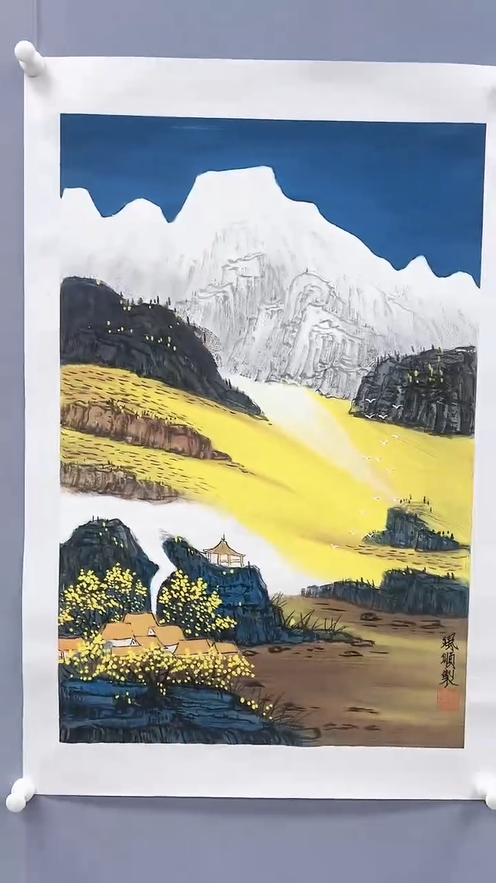 【闪购商品】绘画杨风顺绘画2.7平尺山水