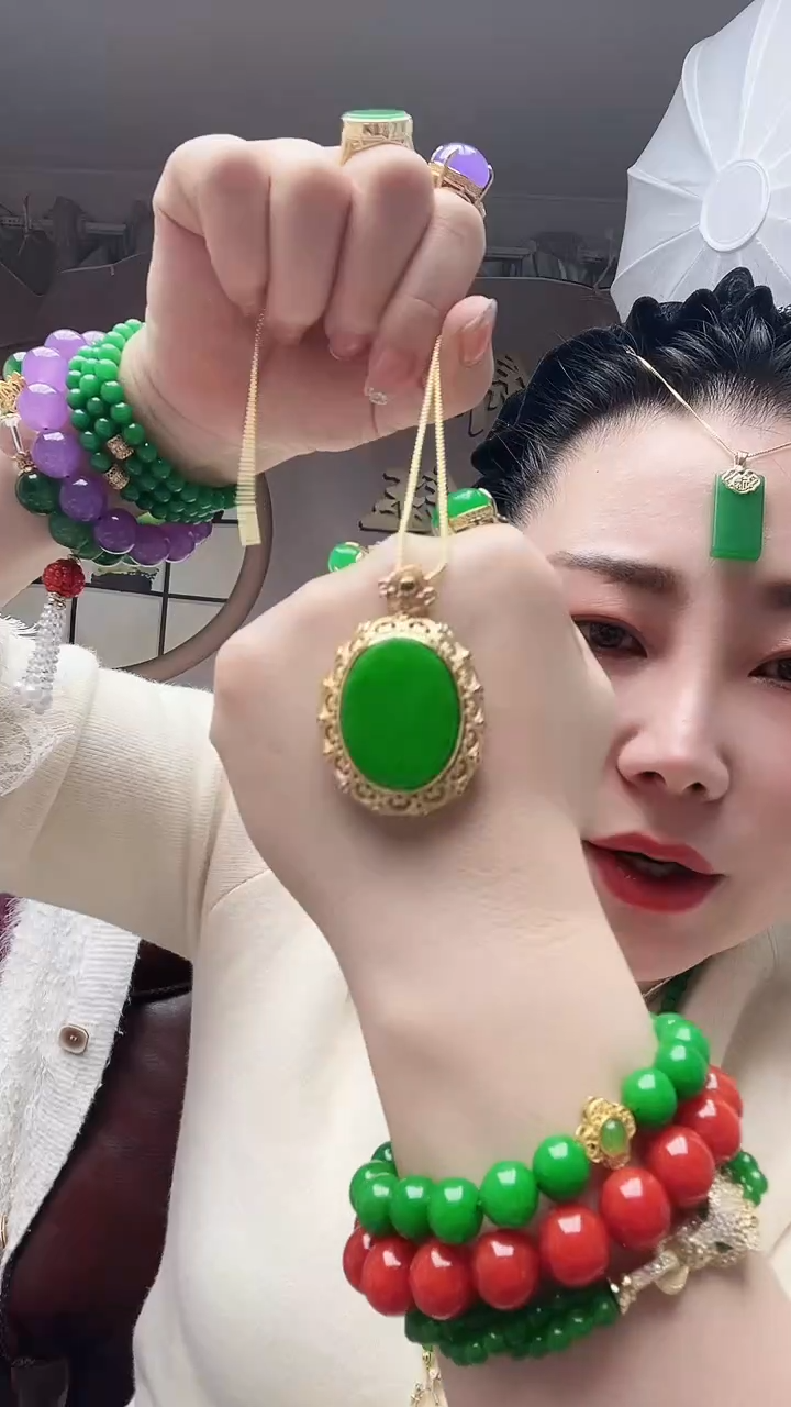 【闪购商品】翡翠颈饰14K金镶嵌F1号