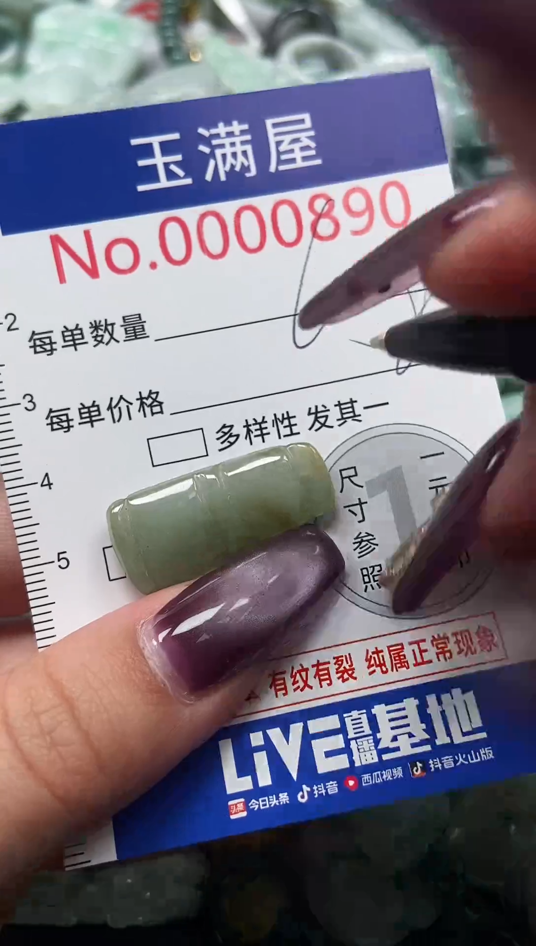 颈饰未镶嵌翡翠890