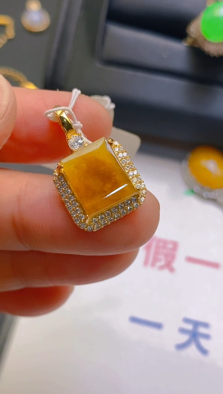【闪购商品】翡翠耳饰银S925镶嵌天然A货翡翠1