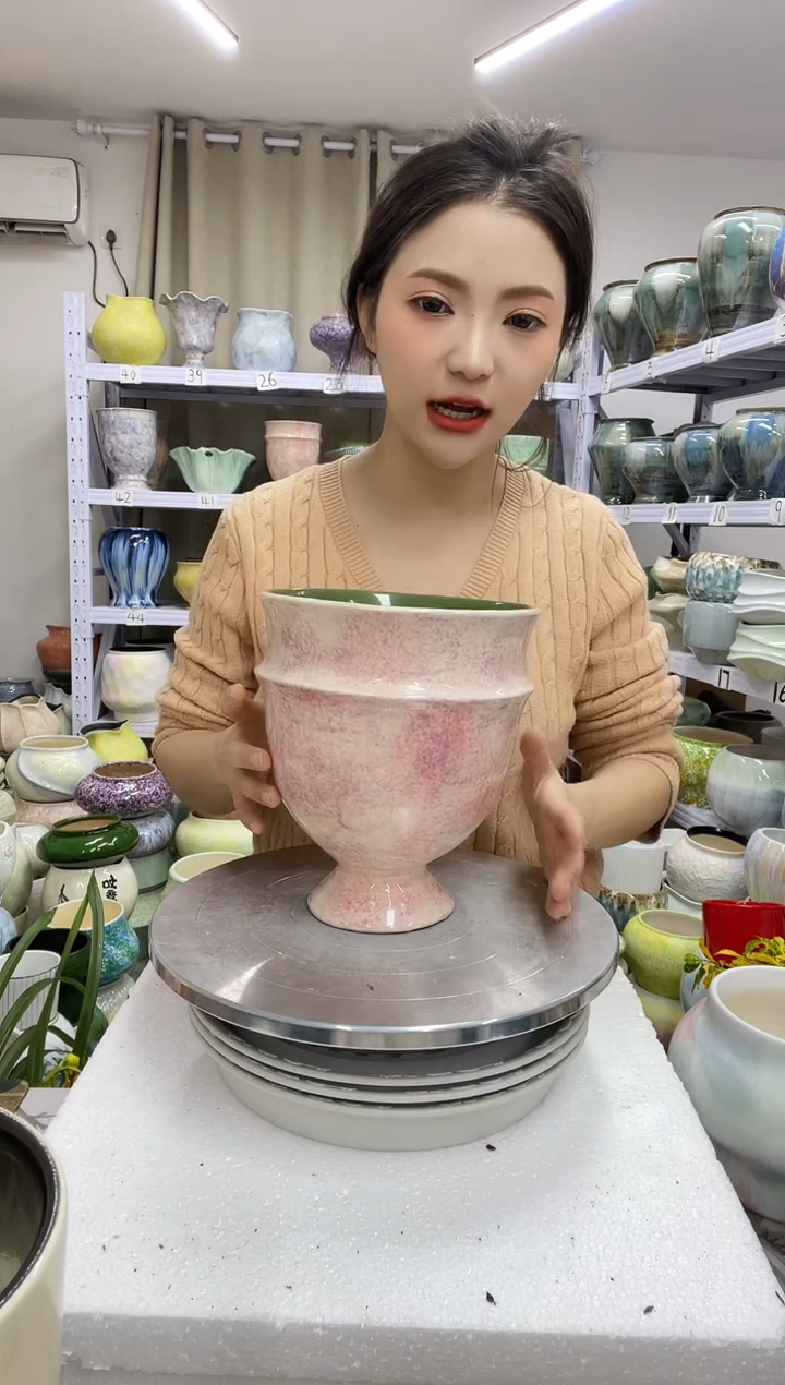 12.30陶瓷花盆直播链接高.    20  口15