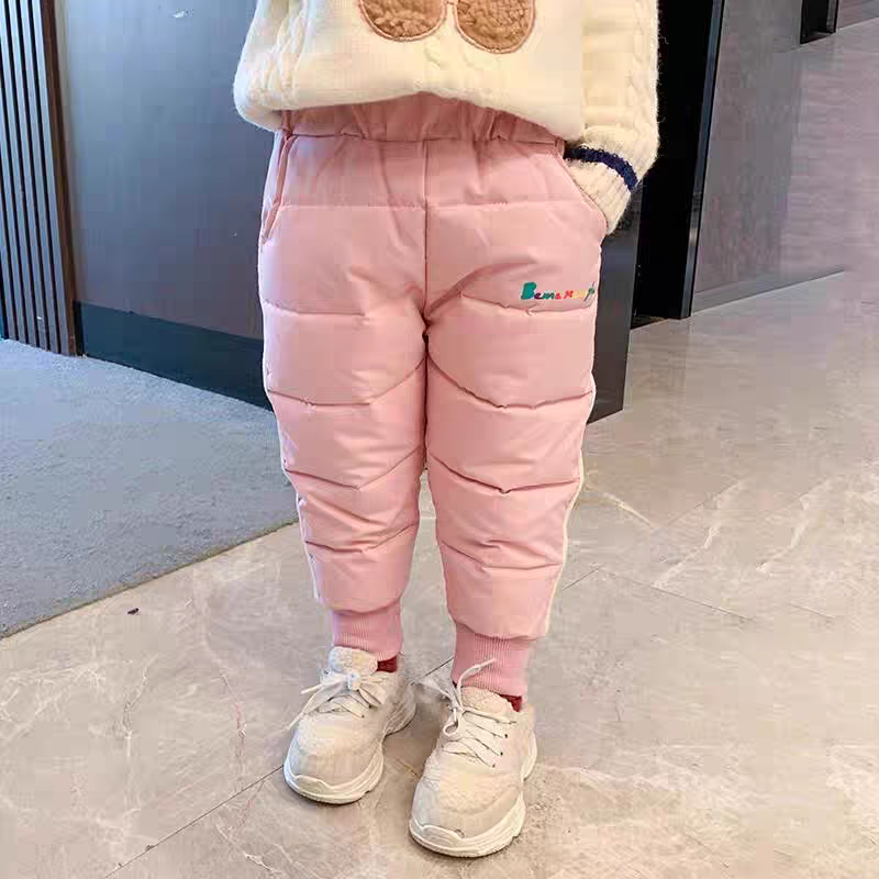 4918儿童加厚棉裤冬季休闲长裤男女宝宝一条过冬加绒裤