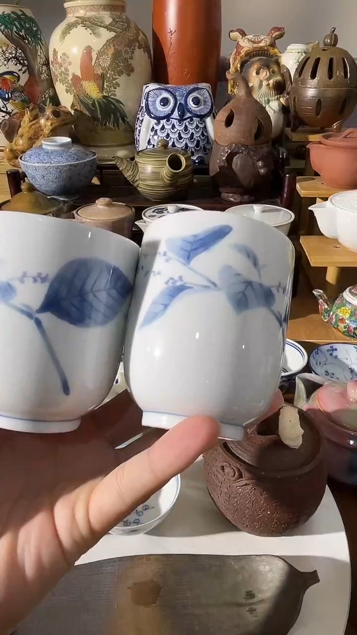 瓷片中古瓷器一物一价  一对