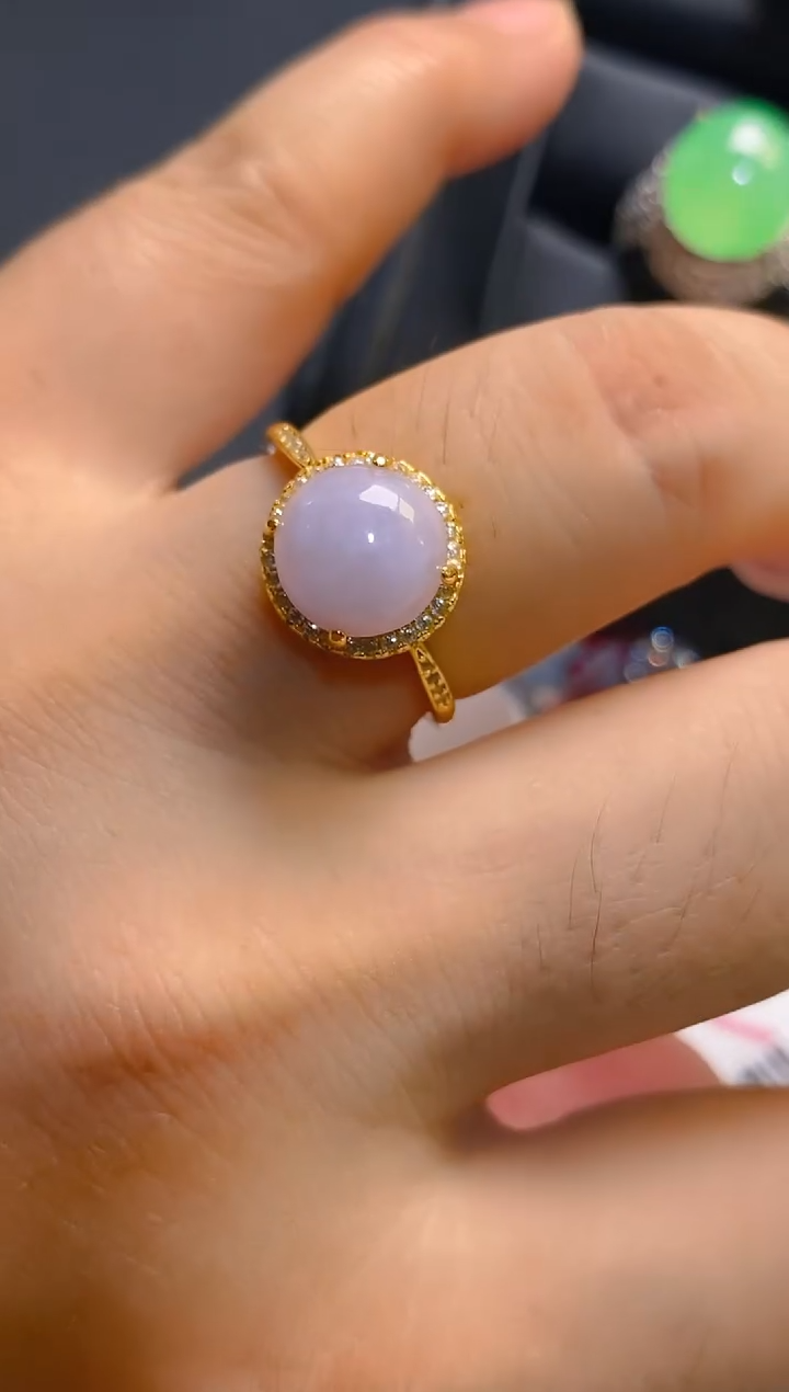 翡翠银S925镶嵌耳饰天然