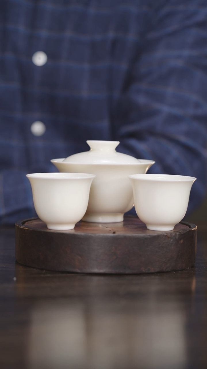 【闪购商品】杯15柴房陶瓷柴烧盖碗