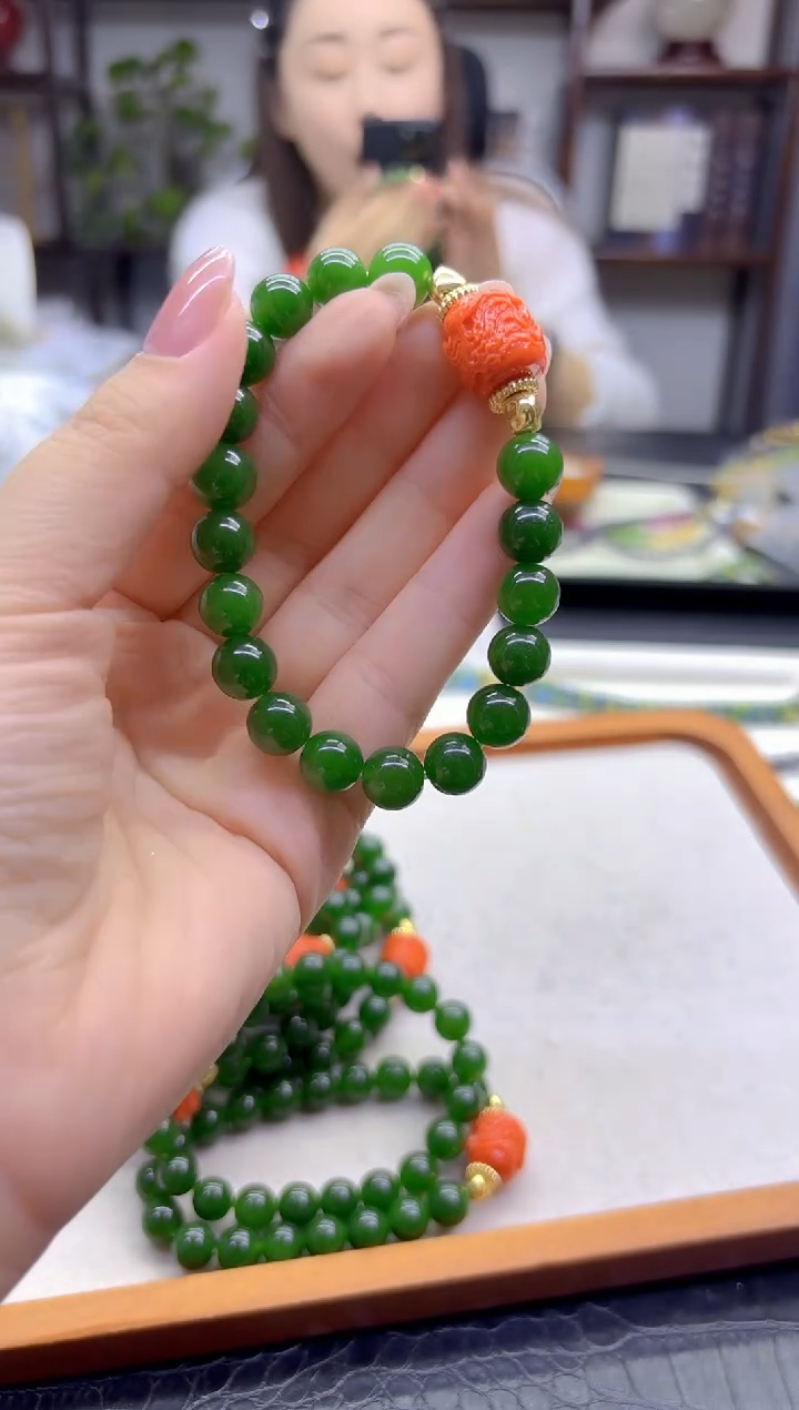 未镶嵌手链和田玉DIY款S959