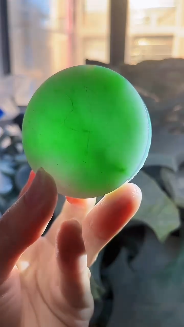 裸石翡翠假****️缅甸翡翠A货1331