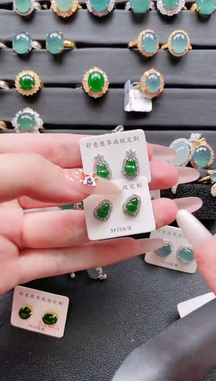 【闪购商品】翡翠戒指银S925镶嵌11111111