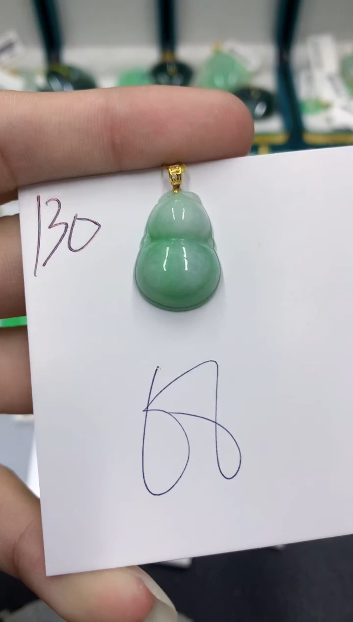 【闪购商品】翡翠颈饰18K金镶嵌翡翠