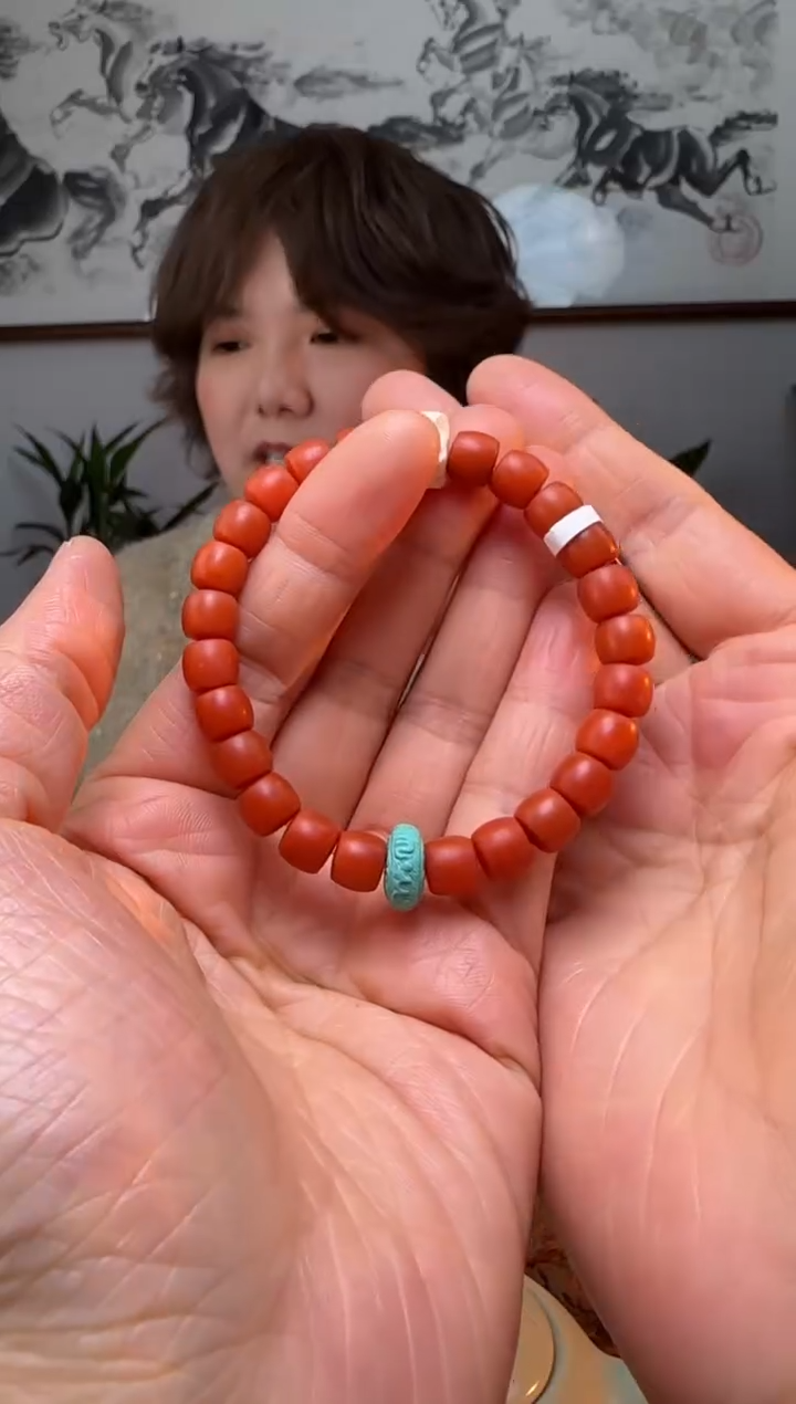 【闪购商品】南红玛瑙手串未镶嵌 时尚百搭B05093