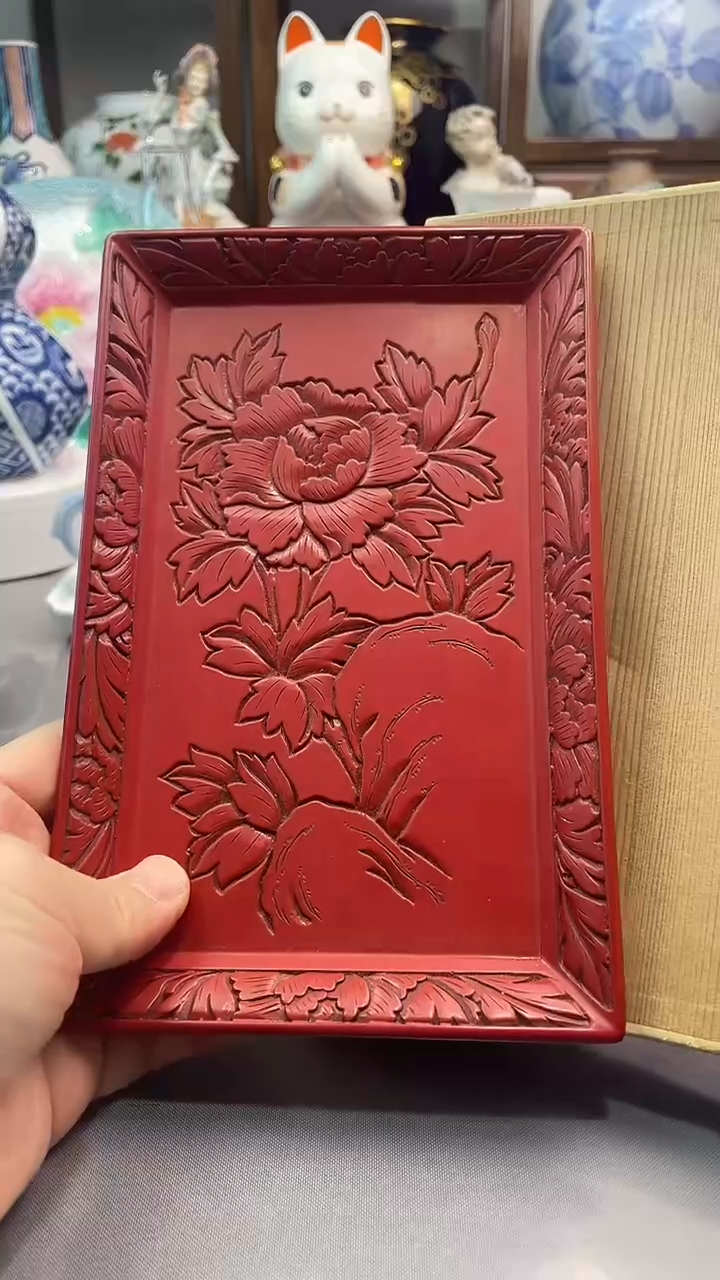 瓷片大漆手作干泡台