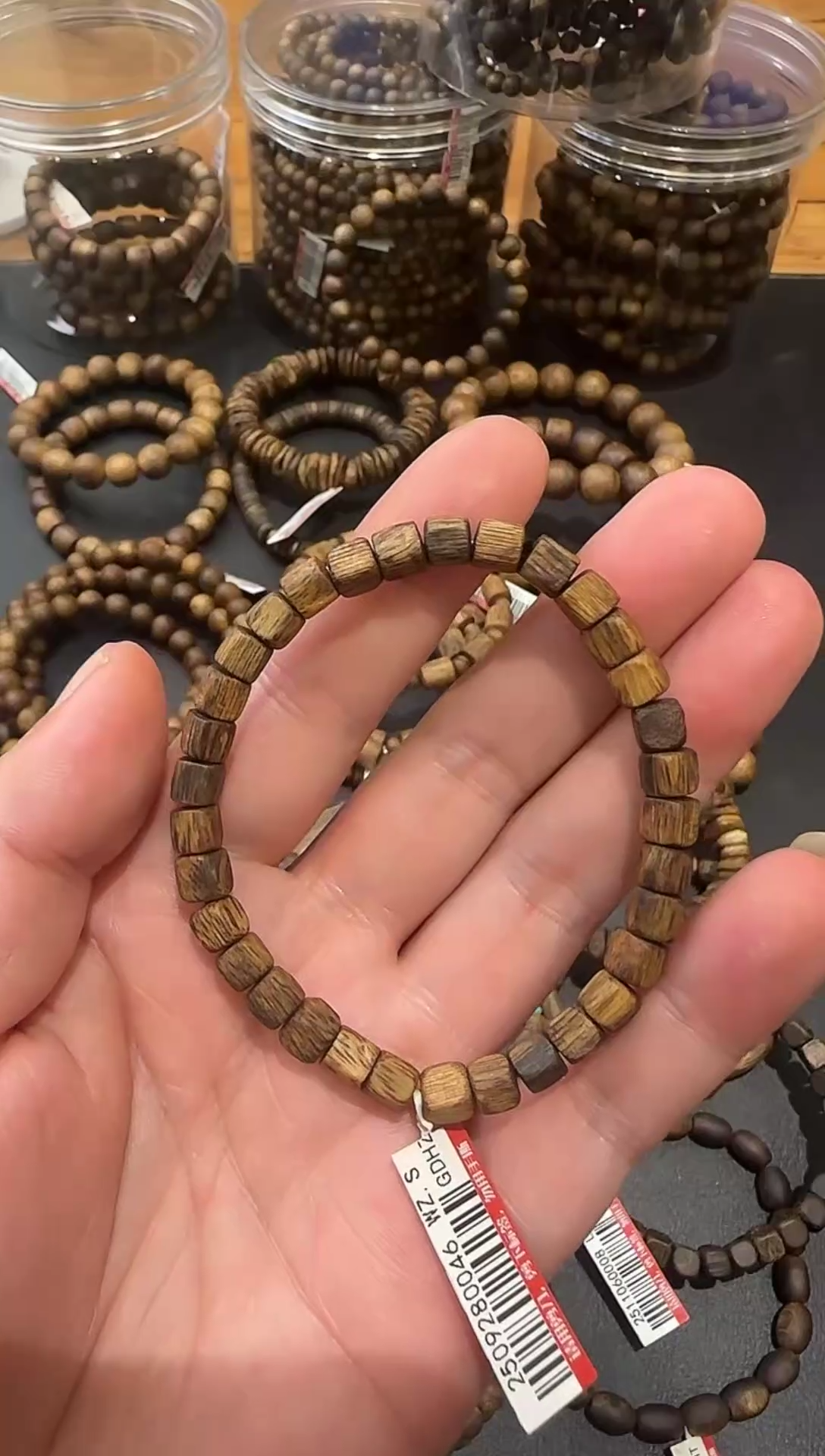 沉香手串奇楠乌身圆片 方糖手串5m 多样性发其一