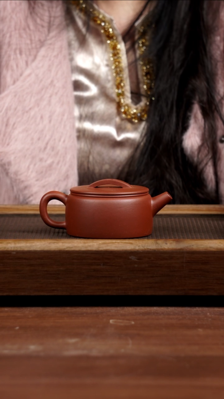 【闪购商品】紫砂茶壶红皮龙汉瓦130CC