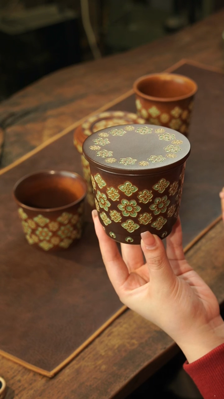 【闪购商品】瓷片李斌 宝相系列 盖杯