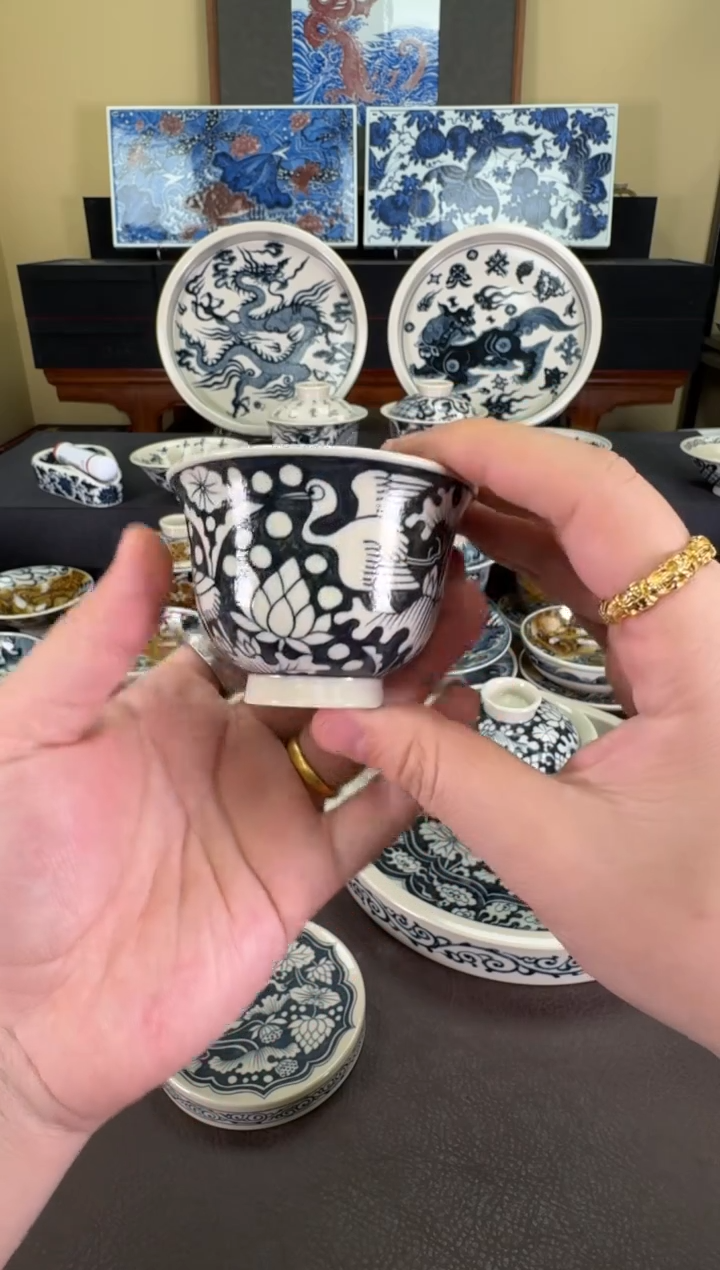 【闪购商品】瓷片二号釉一路连科铃铛杯