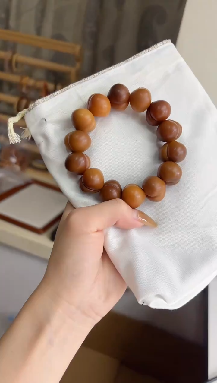 手串菩提根/象牙果沐p79干磨屁桃20mm手串