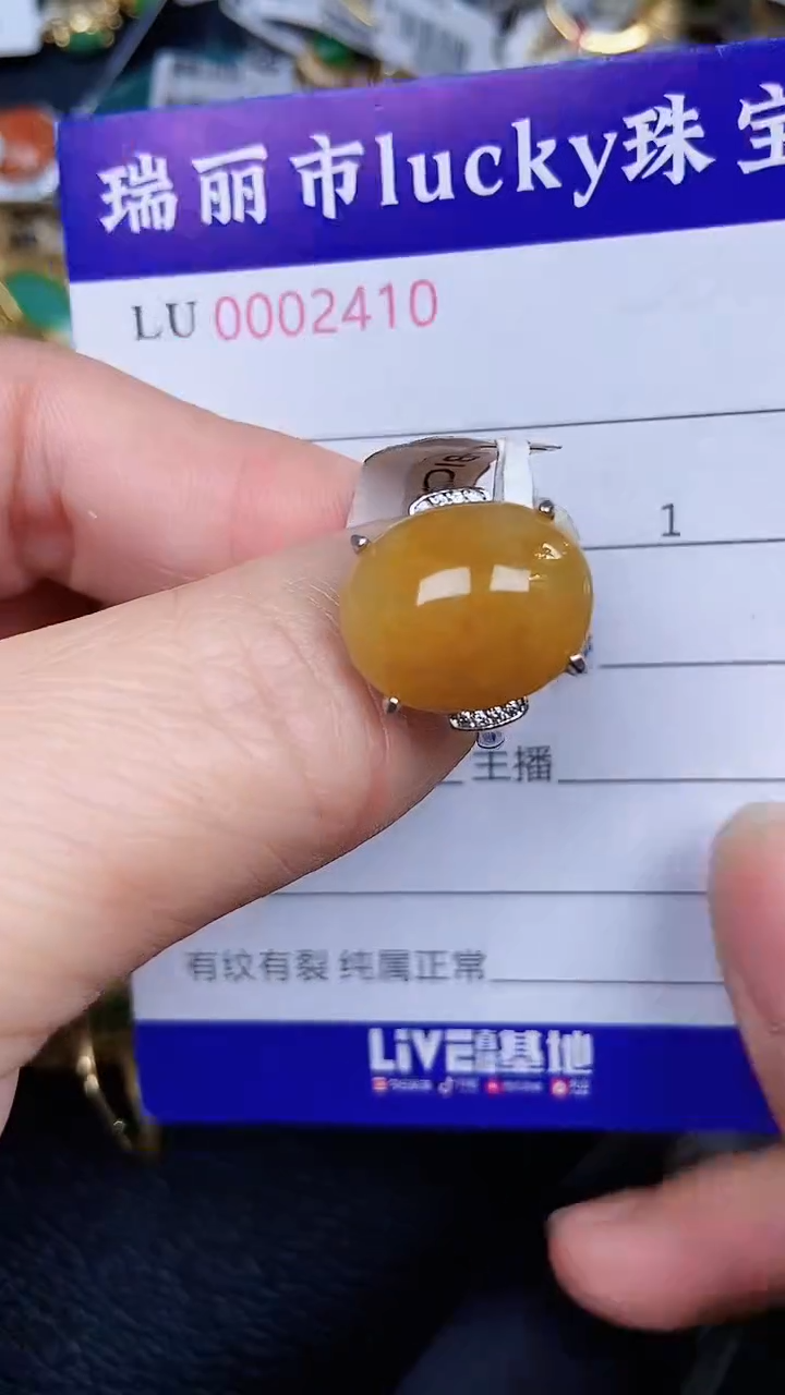 颈饰银S925镶嵌翡翠2410