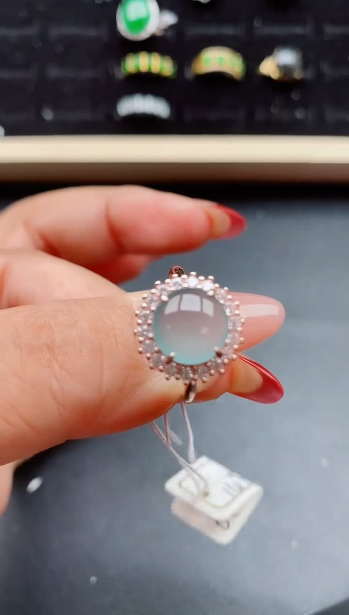 【闪购商品】翡翠戒指银S925镶嵌321321